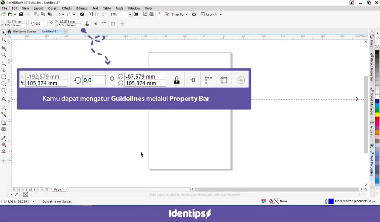 Cara Membuat Guideline Garis Bantu Di Coreldraw