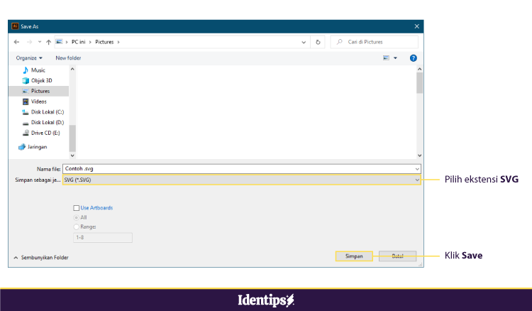 Cara Membuat SVG Menggunakan Software Desain Grafis
