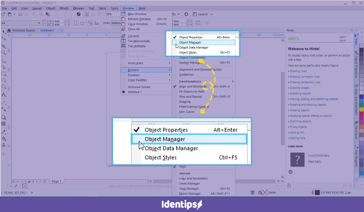 Cara Menampilkan Panel Layer Di Coreldraw