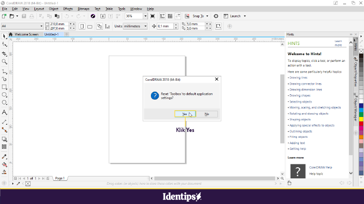 Cara Mengembalikan CorelDraw Ke Pengaturan Awal