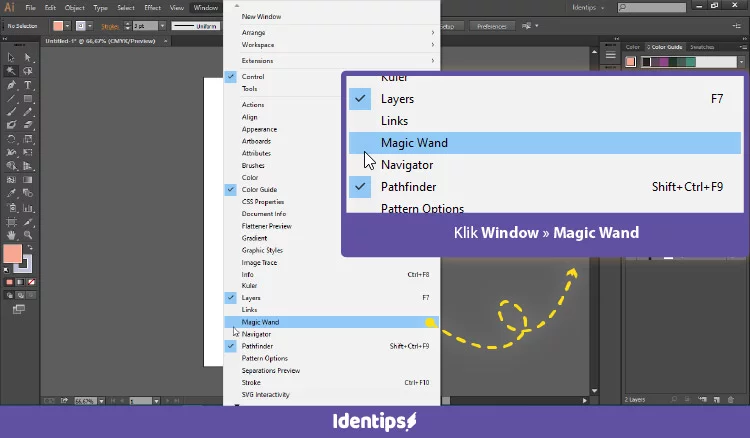 Cara Menggunakan Magic Wand Tool Illustrator