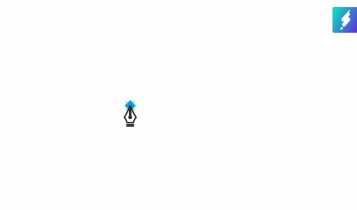 Membuat garis lurus dengan Pen Tool