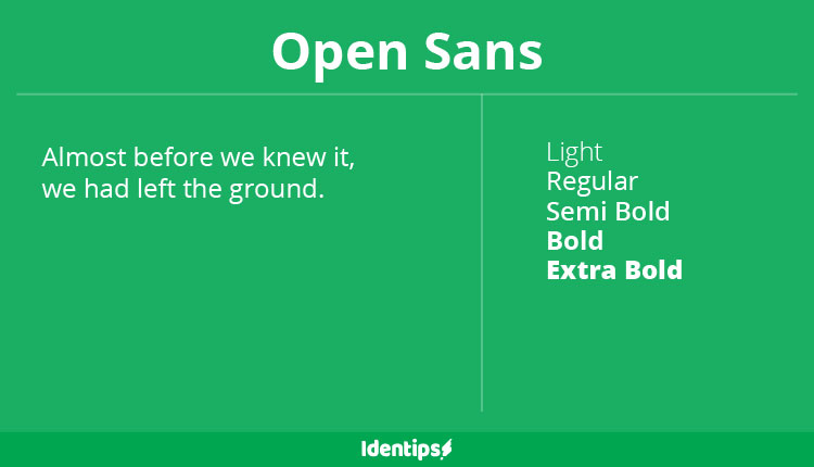 Font Terbaik Untuk Website - Open Sans