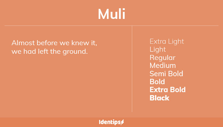 Font Terbaik Untuk Website - Muli