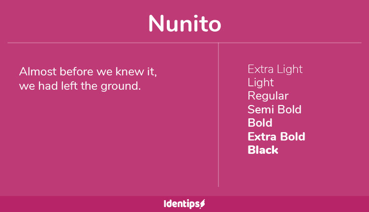 Font Terbaik Untuk Website - Nunito