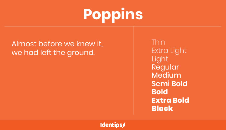 Font Terbaik Untuk Website - Poppins