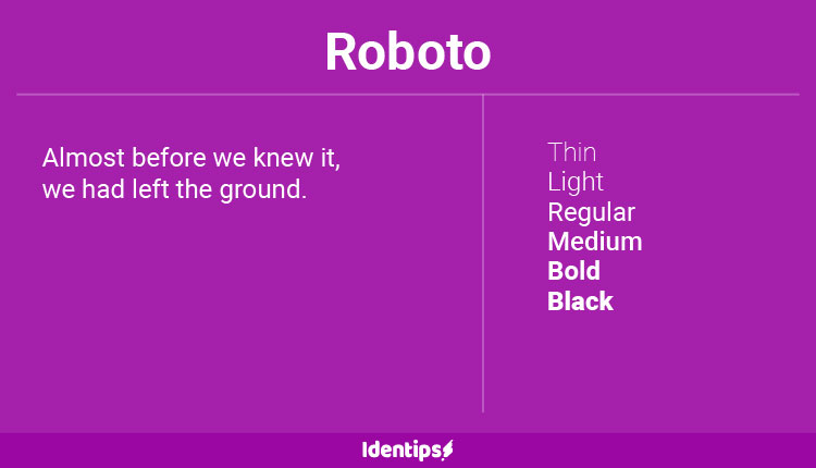 Font Terbaik Untuk Website - Roboto