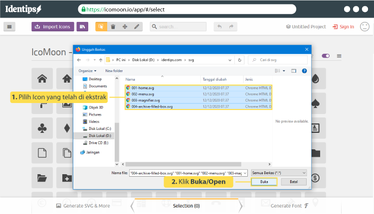 Cara Membuat Icon Dengan Web Font