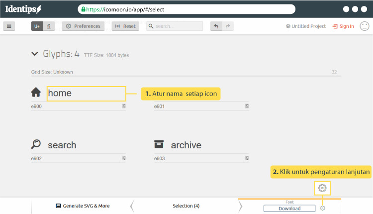 Cara Membuat Icon Dengan Web Font