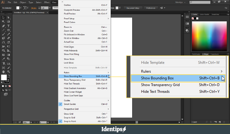 Cara Mengatasi Selection Tool Adobe Illustrator Yang Tidak Dapat Transform Objek
